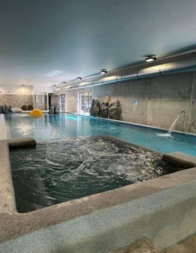 Piscine naturelle avec spa